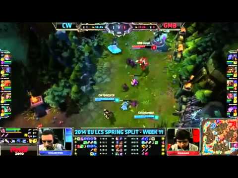 Copenhagen Wolves vs Gambit Gaming | CW vs GMB | 2014 EU LCS Spring Split W11D1 G5 [HQ]