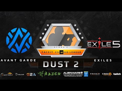 Avant Garde vs Exile5 - Dust 2 (FACEIT League 2015 Stage 2 OCE)