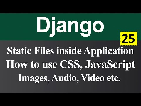 Static Files inside Application and How to use CSS JavaScript Images in Django Hindi