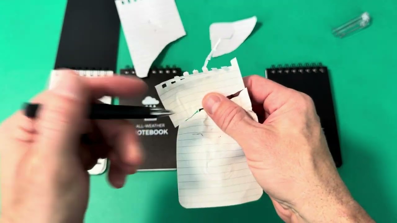 COIDEA Waterproof Notebook, 4 Pack Top-Spiral Pocket Notepad, 3