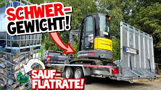 Neuer BAGGERTRAILER muss her! | Pferdetränke für IBC Behälter | Mr. Moto