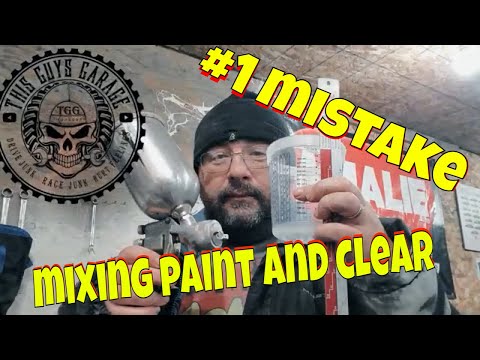 mixing paint and clearcoat number one mistake