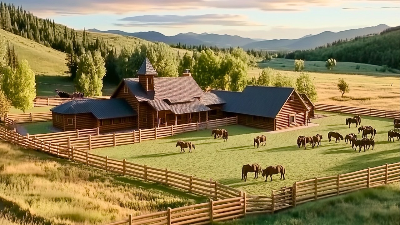 Man Transforms Land into a Ranch with a Stunning Custom-Built House | by @sasha_lera