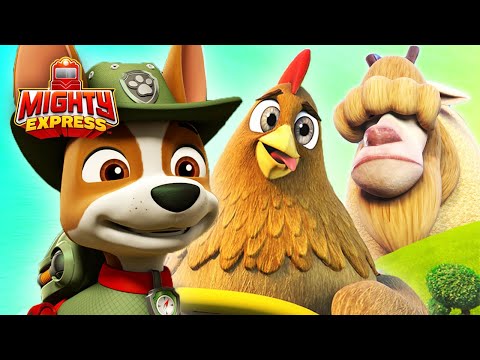 Best Animal Moments! Mighty Express + PAW Patrol Compilation #10 - Mighty Express Official