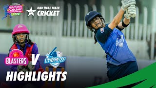 Blasters vs Dynamites | Full Match Highlights | Women National T20 Cup 2020 | PCB | MA2N