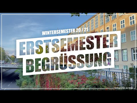 Erstsemesterbegrüßung Wintersemester 2020/21