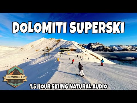 Dolimiti Superski 2025 * 4K *  natural audio