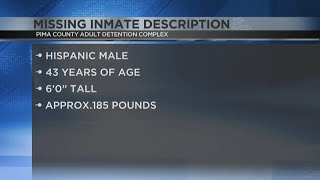Tucson inmate escapes from Pima County Adult Detention Complex