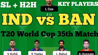 IND vs BAN Dream11 Prediction | India vs Bangladesh Dream11 Team | BAN vs IND Dream11 T20.