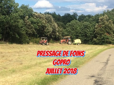 Pressage de foins juillet 2018 gopro !