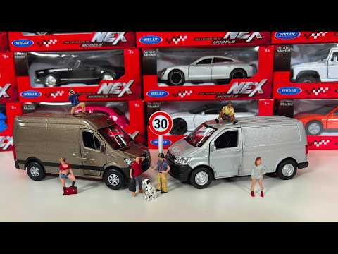 🚗 Welly Cars 1:32–1:38 Diecast Collection – Porsche & Toyota!