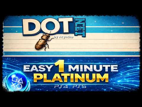 DOT NET - New Easy & Fast 1 Minute Platinum - Trophy Guide PS4/PS5