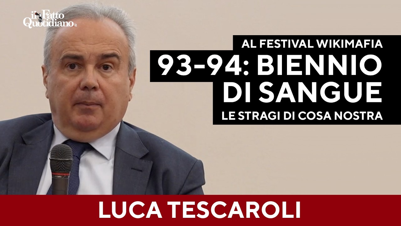 Luca Tescaroli racconta il biennio di sangue (1993-1994). Le stragi di Cosa Nostra sul continente