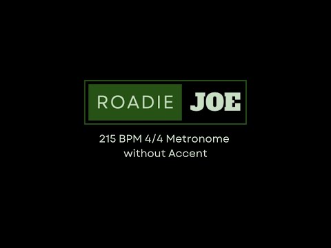 215 BPM Metronome (No Accents) 🎵 Clean Timing & Internal Groove Practice at Home
