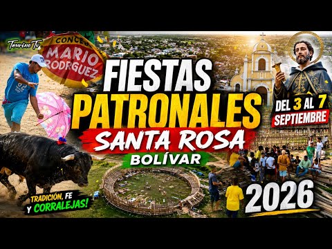Fiestas en corralejas en Santa Rosa Bolívar 2026 #toros #viral #comparte 