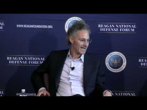 Palantir CEO Alex Karp at the Reagan National Defense Forum 2022