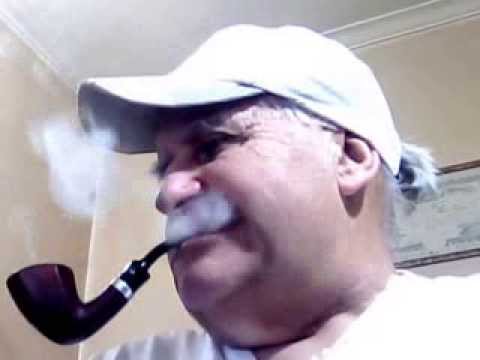 Smoking, my Stanwell Hexagon, Pipe Tobaccos, with White Hat; White TShirt.