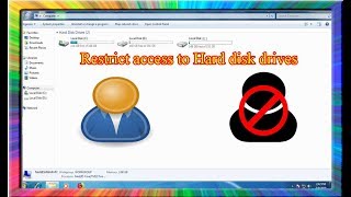 how to block a hard drive from other local users in windows 7
