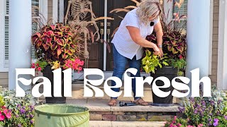 Make Tired Planters Look Better. Easy Fall Container Refresh + Fancy New Pansy