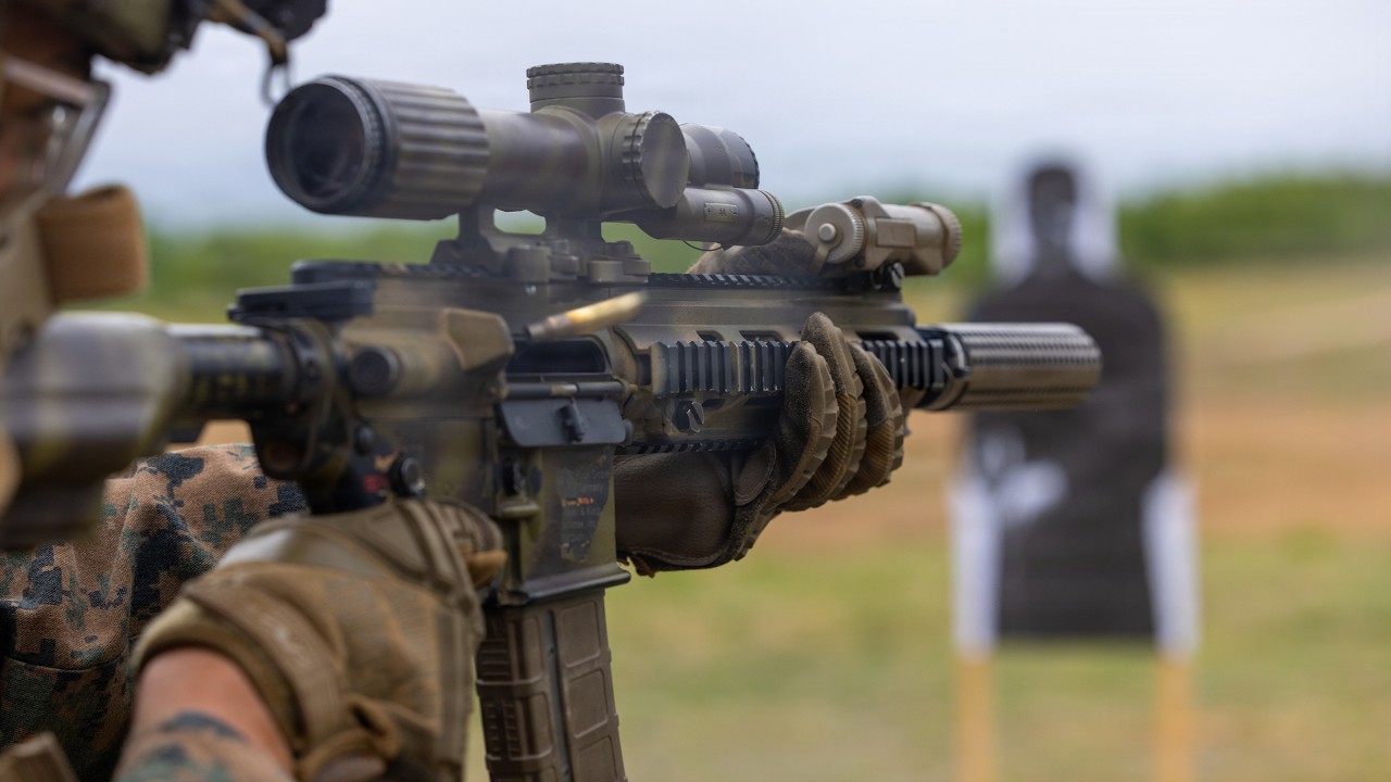 United States Marines Compete in the Marine Corps Marksmanship Competition at Quantico April 2026