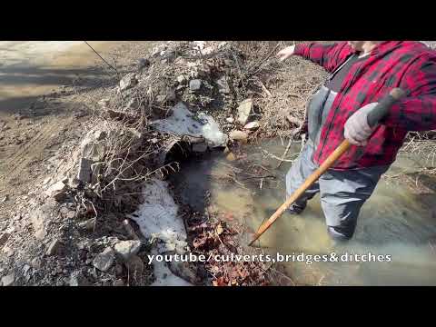 UNCLOGGING CULVERTS IN THE SNOW! 02/2026