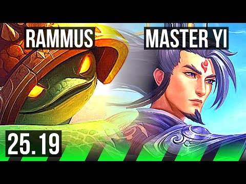 RAMMUS vs MASTER YI (JGL) | NA Master | 25.19