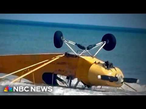 Small plane crashes on Florida beach