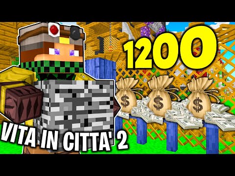 TROVO LA BEDROCK E VENDO A 1500..  - VITA IN CITTÀ 2 - Minecraft #37