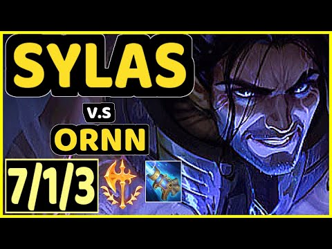 BIOPANTHER (SYLAS) vs ORNN - 7/1/3 KDA TOP GAMEPLAY - OC Ranked DIAMOND