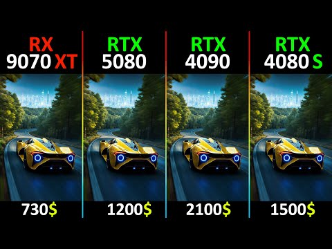RX 9070 XT vs RTX 5080 vs RTX 4090 vs RTX 4080 SUPER TEST IN 10 GAMES | R7-9800X3D