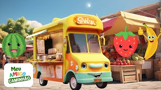Desenho Infantil | Aprendendo 18 Alimentos com o Amigo Food Truck ?? | Meu Amigo Caminhão