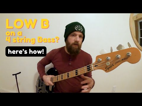 How to tune a 4 String Bass Guitar to BEAD for THUNDEROUS TONE