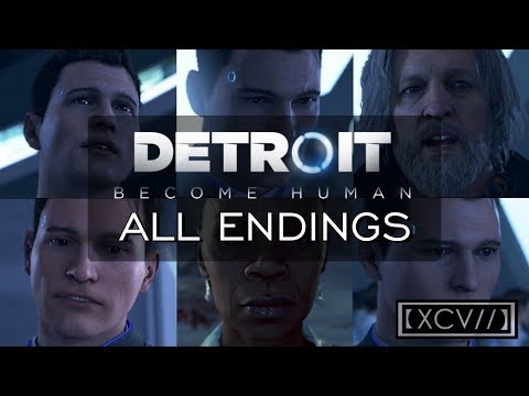 Detroit: Become Human ¦ 'Connor at the Cyberlife Tower' ALL ENDINGS (PC,PS4) 60fps |【XCV//】