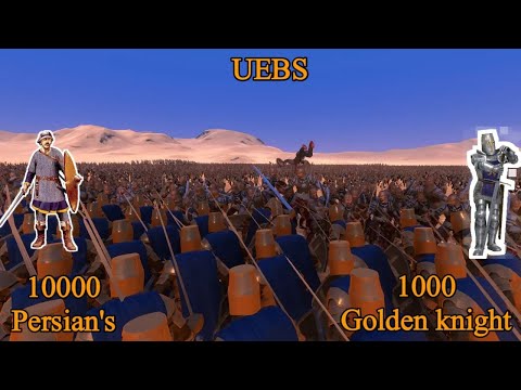 1000 Golden Knight's vs 10000 Spearman's | Ultimate Epic Battle Simulator |