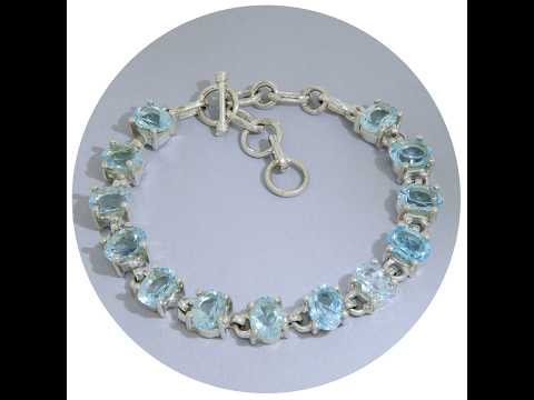  Bratara Argint 925 Topaz Natural | Armonie si Eleganta