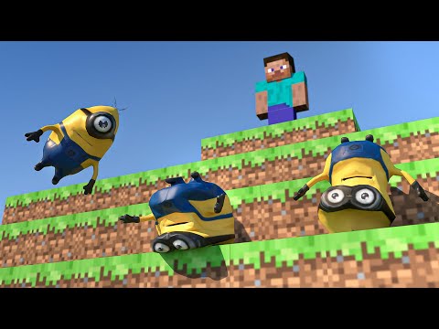 Minions rush race - Bob vs Kevin vs Stuart - Who is faster?! 😊