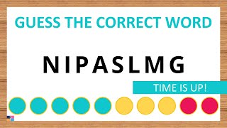 Guess the Correct Word! Unscramble in Record Time! 8 Letters | Agent Quiz