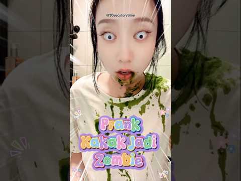 Prank Kakak Jadi Zombie #shortvideo #viralshorts #prankvideo