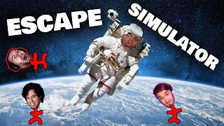 LOST IN A SPACE ESCAPE ROOM!!!! | Escape Simulator w/ Friends!