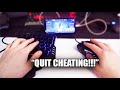 I Tried Out For A MOBILE Fortnite Clan While CHEATING With KEYBOARD AND MOUSE