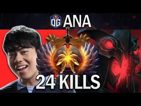 OG.ANA SMURF SHADOW FIEND WITH 24 KILLS & MADNESS - DOTA 2 PRO GAMEPLAY
