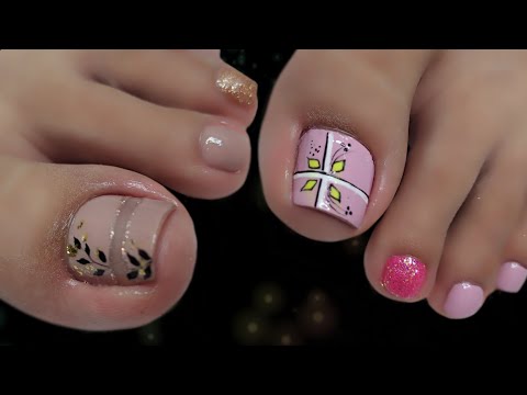 Como hacer hermosos Diseños de uñas para tus PIES 🦶🦶 #nailart #uñasdecoradas  #uñaselegantes 💅😍