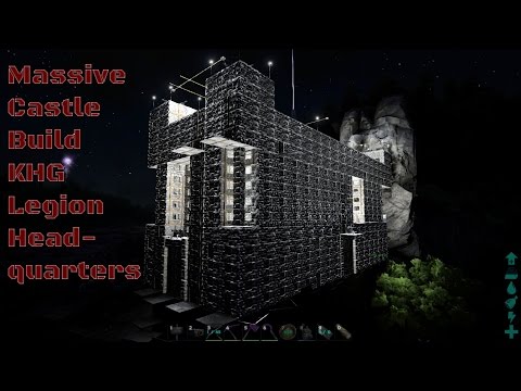 Massive Castle Build! Flyover and Walk Through of our Castle Base - Ark Survival Evolved!