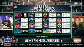 The Pat McAfee Show's BETTING PICKS for NFL Week 5 🙌 🏈