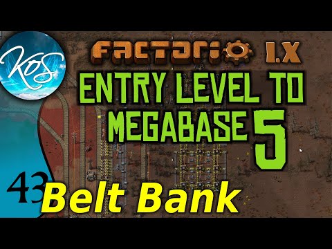 Factorio 1.X Entry Level to Megabase 5 - 43 - BELT BANK - Guide, Tutorial