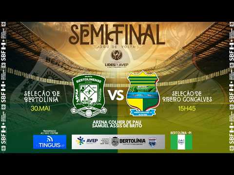 SENIFINAL 1 COPA LIDESPI/AVEP - JOGO DE VOLTA | BERTOLÍNIA x RIBEIRO GONÇALVES | AO VIVO COM IMAGENS