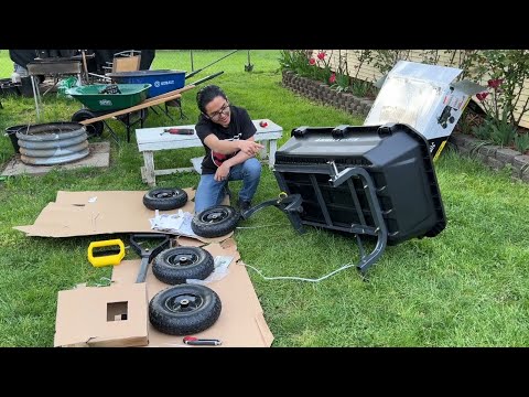 How To Put Together & Assemble Gorilla Poly Dump Carts Heavy-Duty 7 Cu Ft 1200 Lbs Capacity  GCG-7