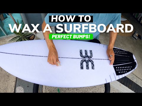 THE ULTIMATE GUIDE TO WAX YOUR SURFBOARD! (PERFECT BUMPS)