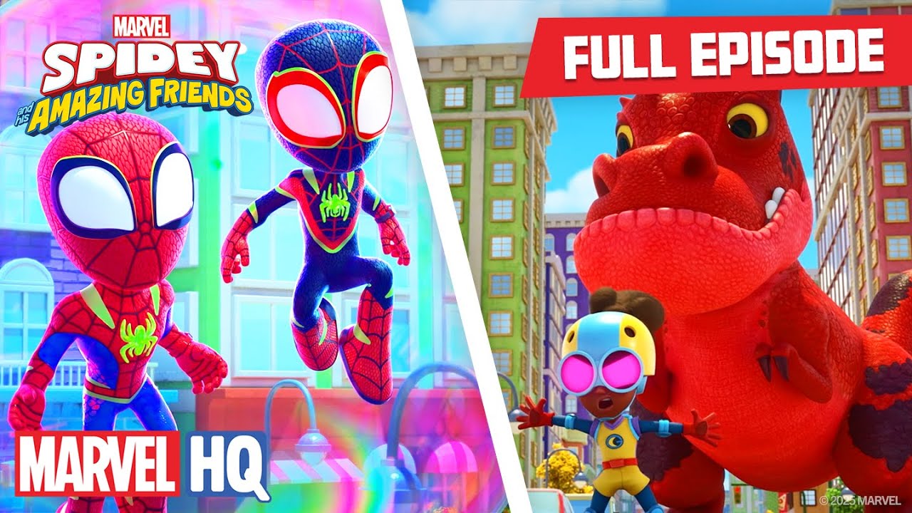 Moon Girl and the Dino Dilemma | Full Episode | Spidey and His Amazing Friends | @disneyjr