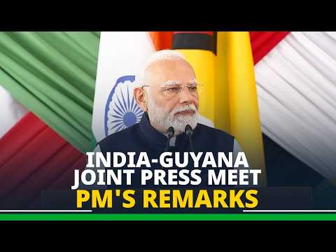 PM Modi's remarks during press meet with President Irfaan Ali of Guyana
